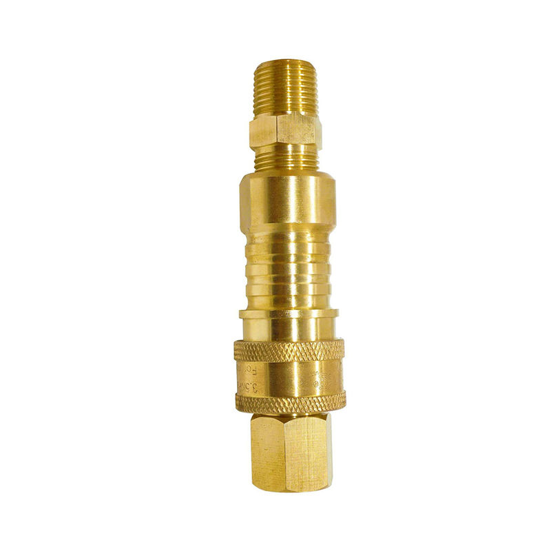 Adaptador de accesorios de conexión rápida de gas propano RV de 3/8' 3 piezas