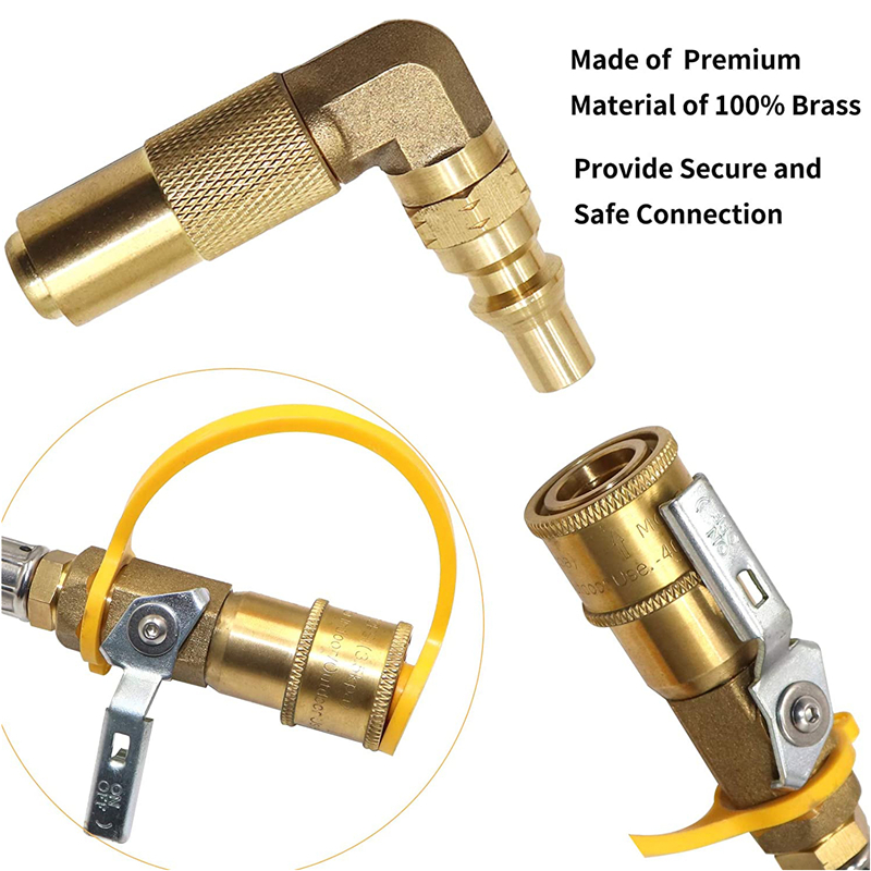 Manguera de propano con adaptador de codo5