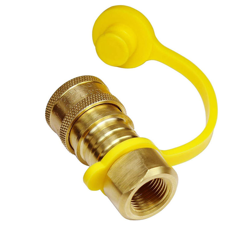 Adaptador de accesorios de conexión rápida de gas propano RV de 3/8' 3 piezas