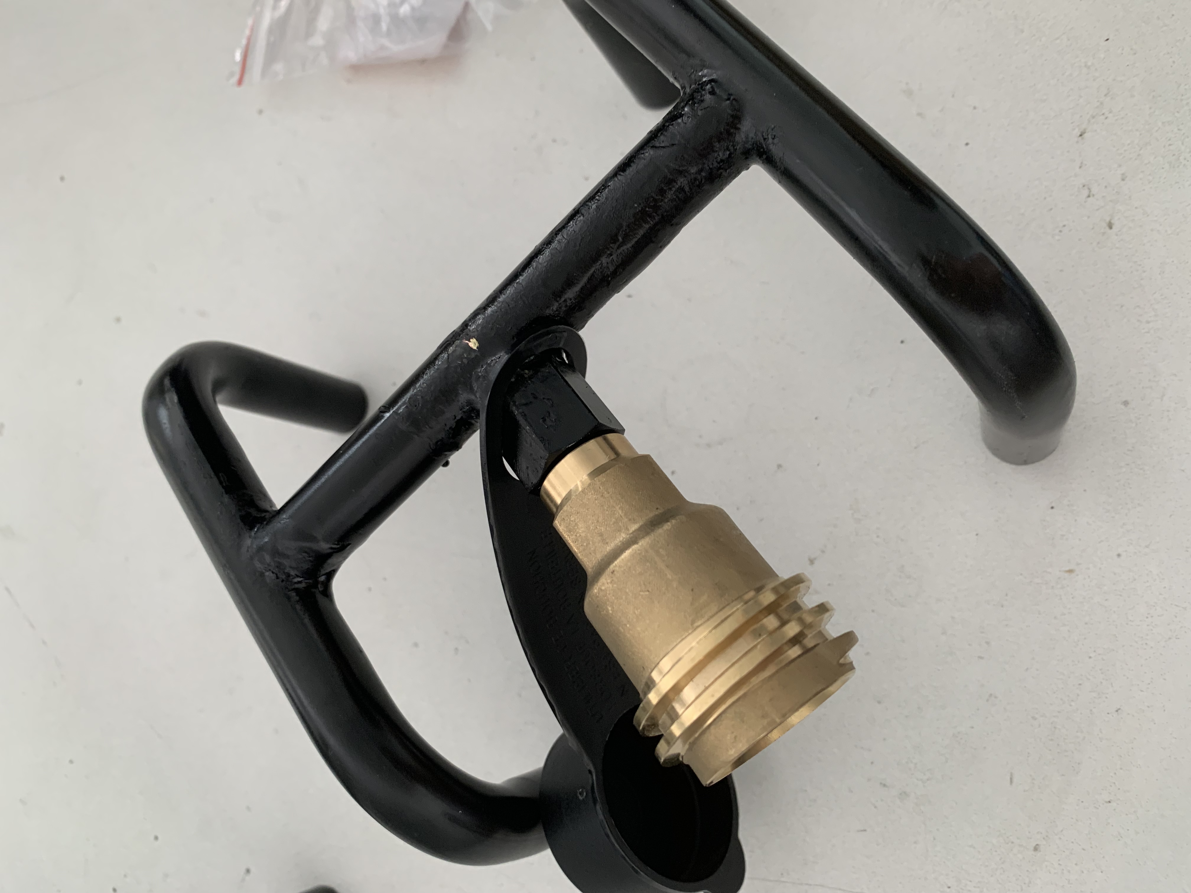 Adaptador de conexión de propano QCC1 con rosca de tubo macho de 1/4'