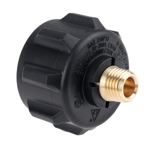 Adaptador de recarga de tanque de propano, válvula reguladora QCC 1/4' macho