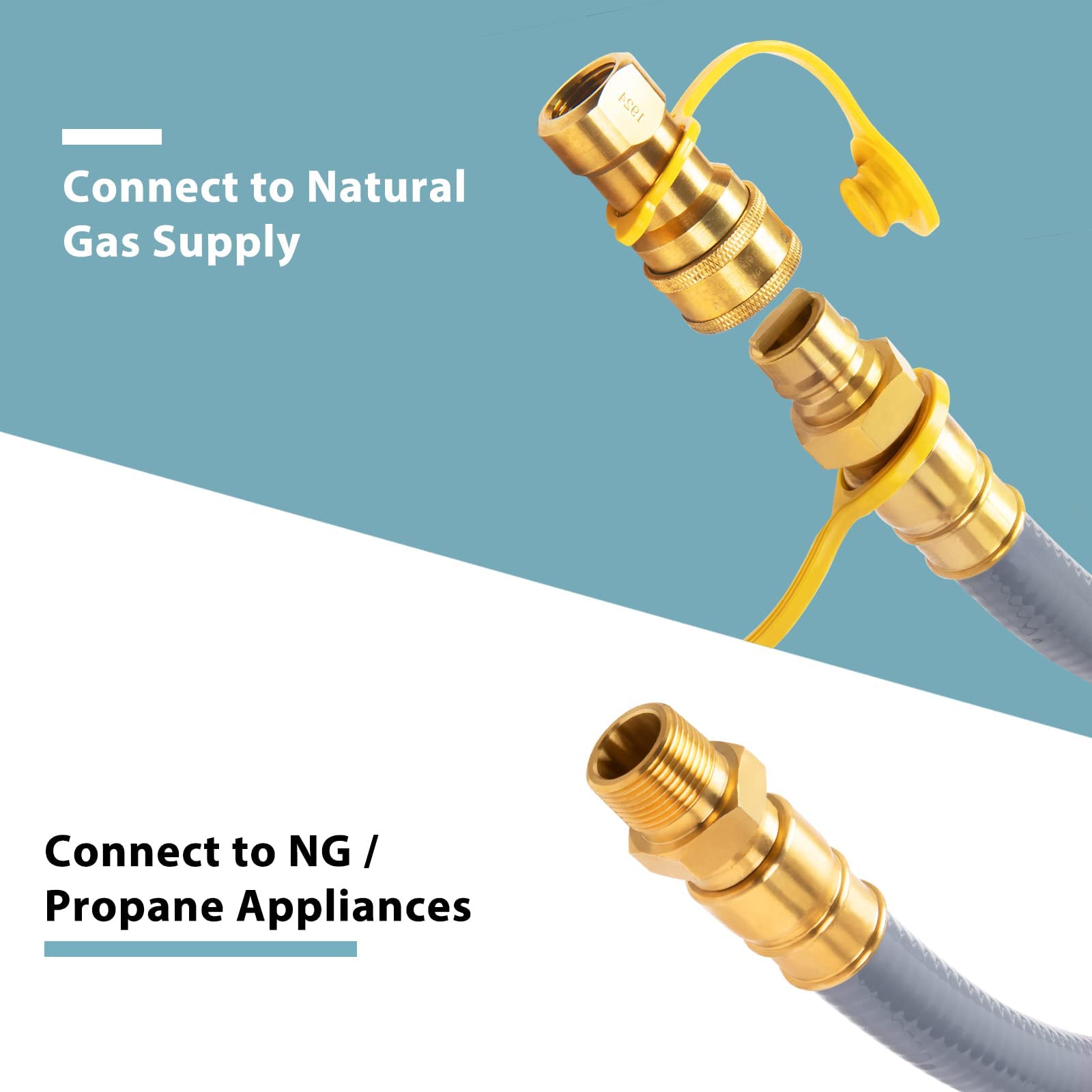 3/4 '' Manguera de gas natural Conector de gas de conexión rápida 