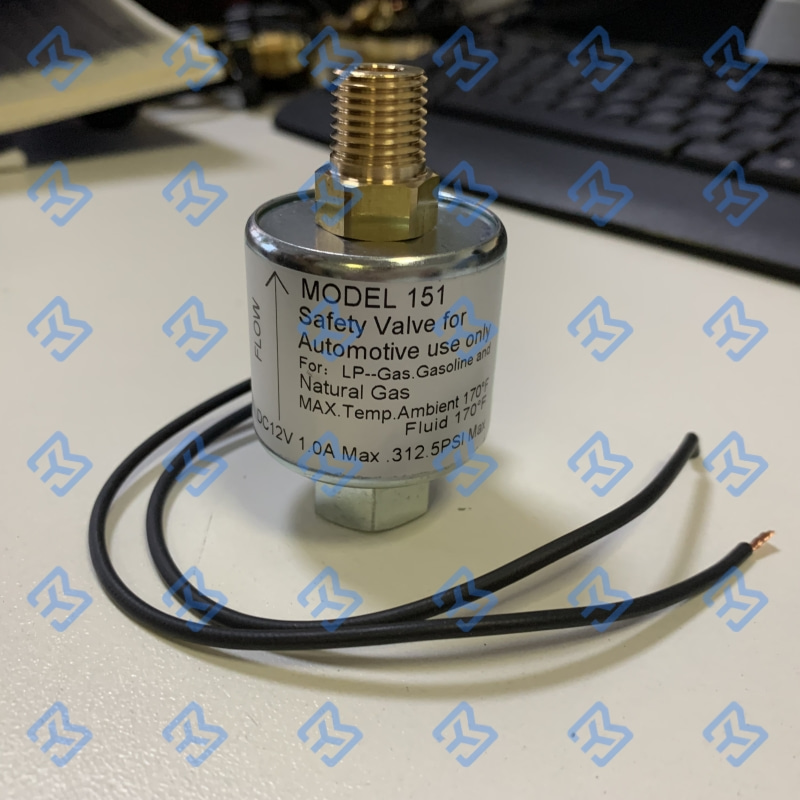Válvula Solenoide de Propano de 12V 1/4' NPT para GLP Líquido 