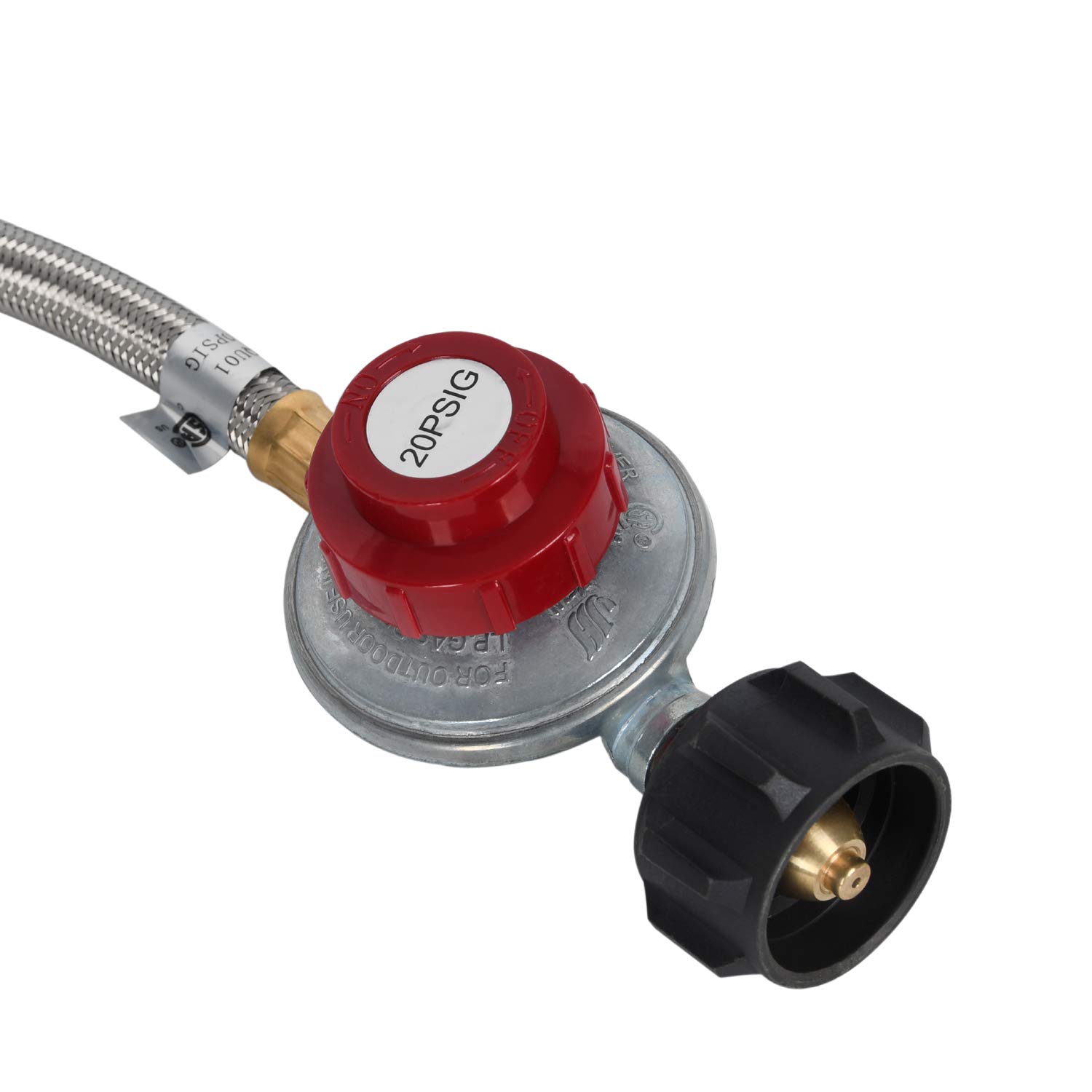 Manguera reguladora flexible de propano de alta presión SS 0-20PSI