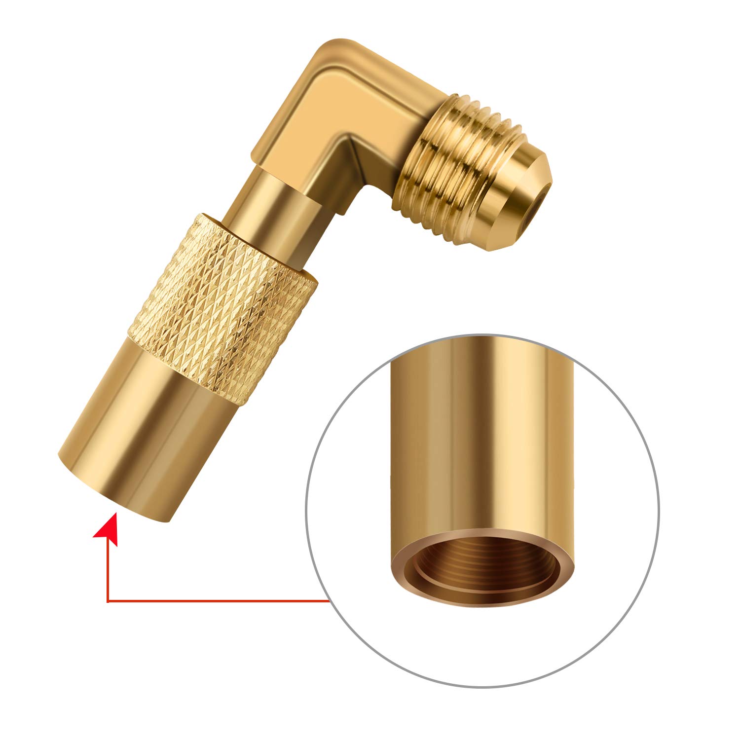 Adaptador de codo de propano macho de 3/8' para Blackstone