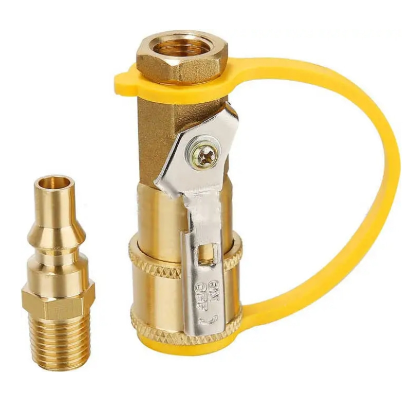 Kit adaptador de conexión rápida de gas natural de 3/8' para manguera de propano 