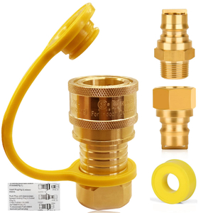 3/4 'Brass CONECTURA RÁPIDA CONVERTO PARA SUMINISTRO DE GAS NATURAL DE LA TUBO