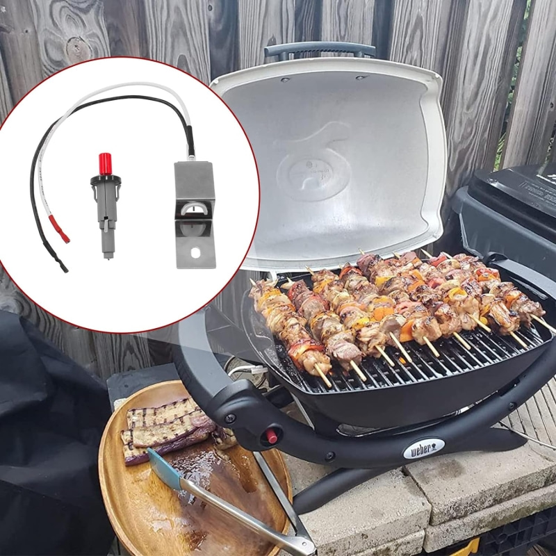 Kit de encendedor de botón PIQUELO Spark para la plancha Weber Q100