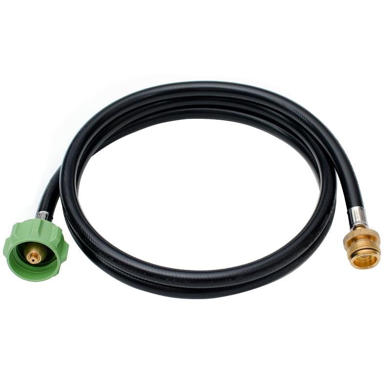 Adaptador de manguera de tanque de propano de 5 pies Convertidor verde de 1 lb a 20 lb