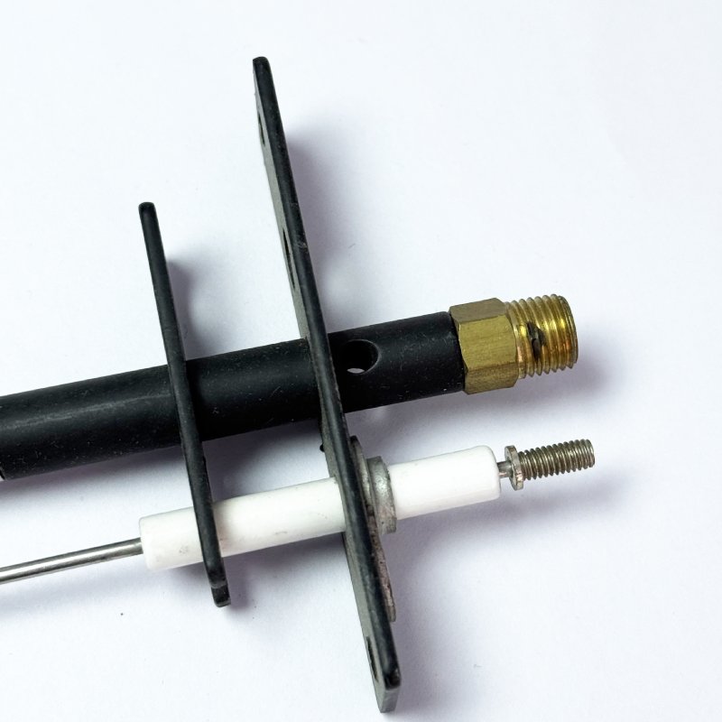 Cabeza de quemador en forma de Y con un pin de encendido para electrodomésticos