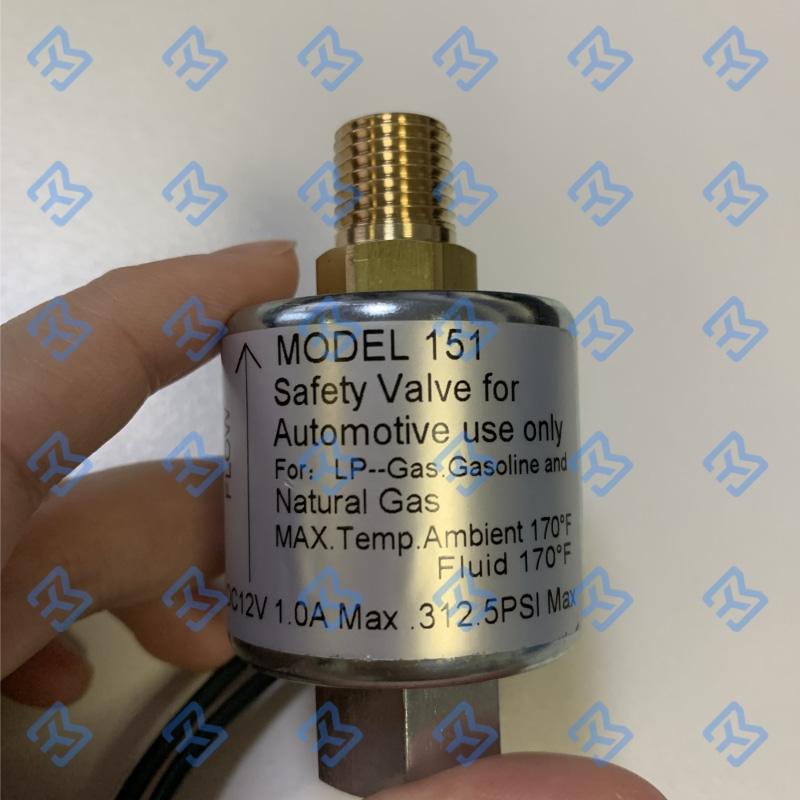 Válvula Solenoide de Propano de 12V 1/4' NPT para GLP Líquido 