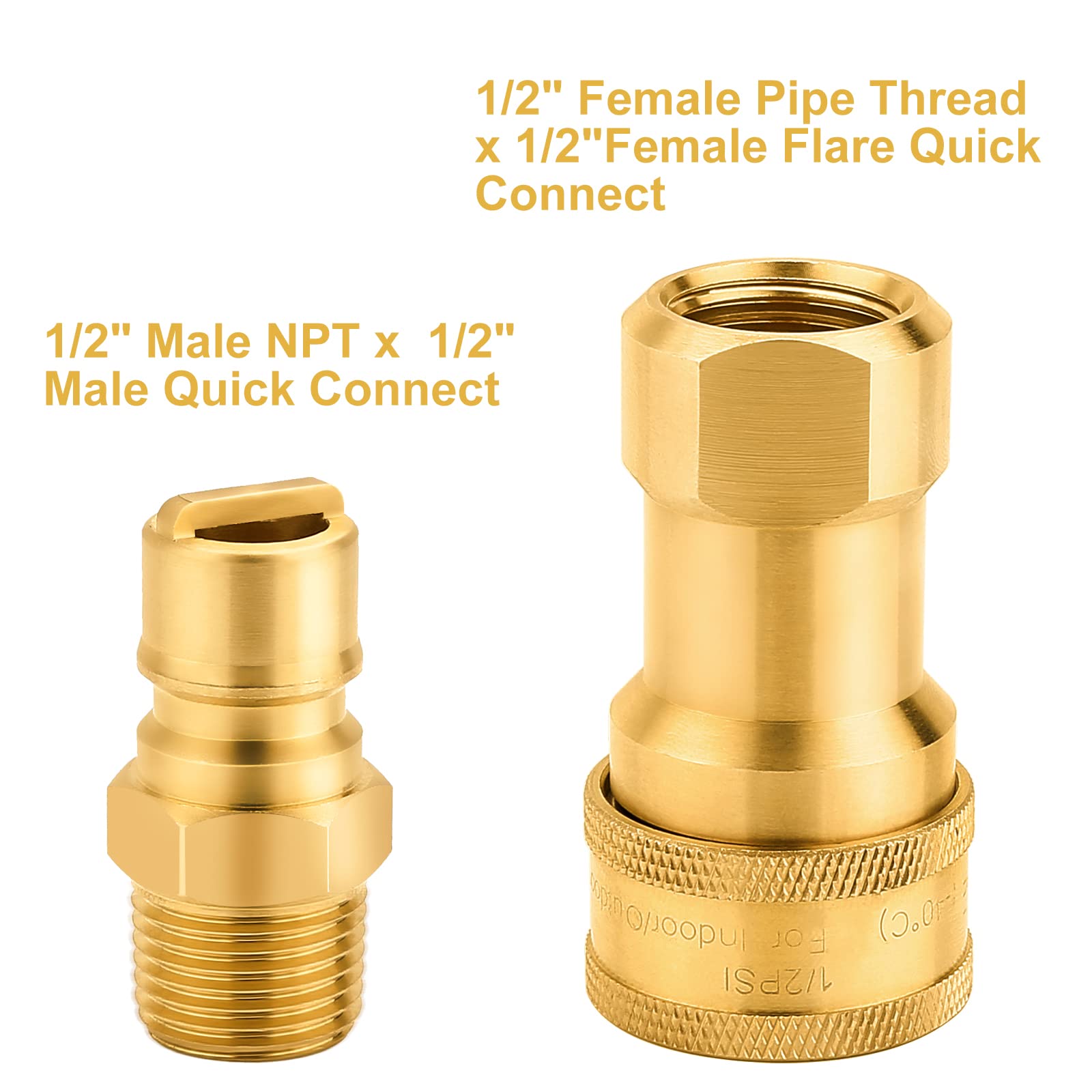 1/2 'Kit de adaptador de conexión rápida de gas natural para manguera de propano 