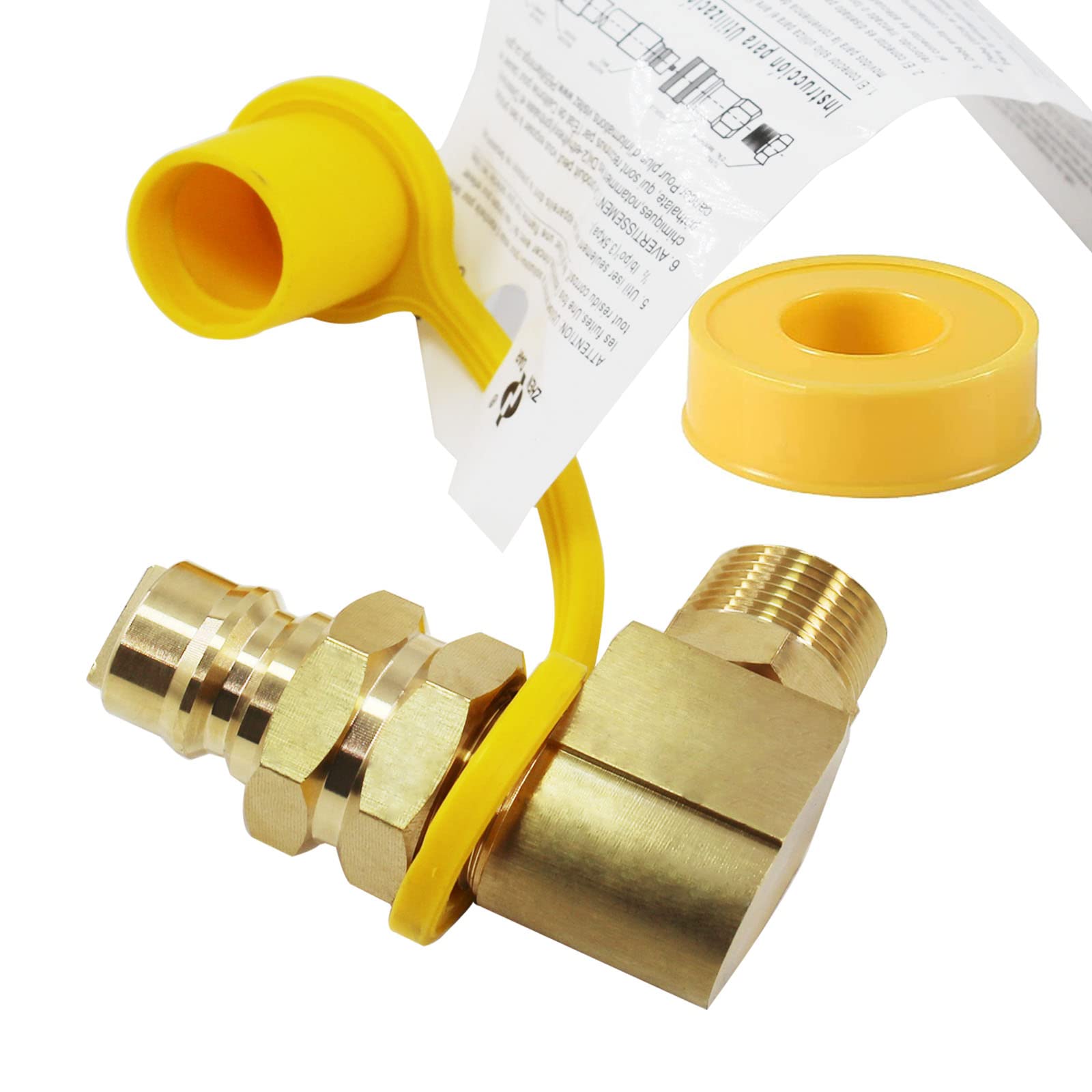 3/4 'adaptador de codo npt y manguera natural conecta de conexión rápida